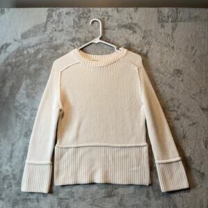 Anthropologie Pilcro Easy Pullover Sweater In White Women’s Size XXS